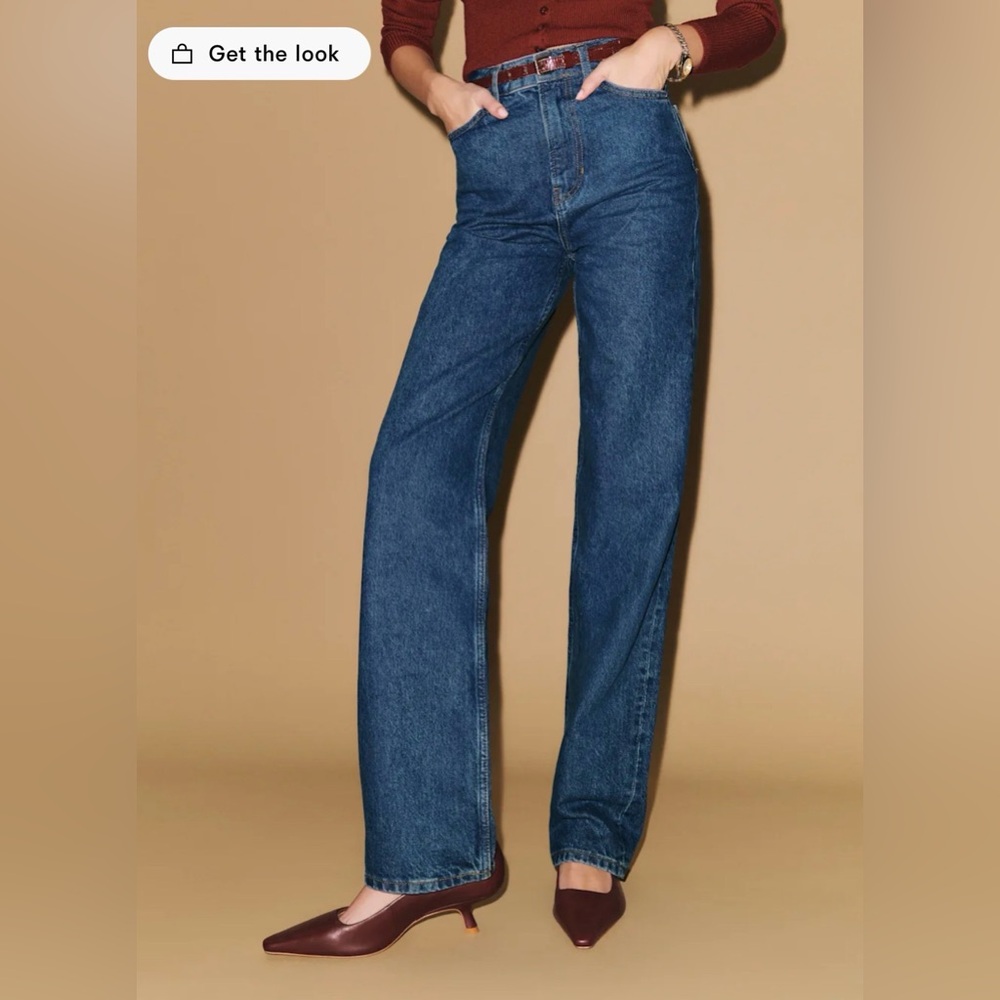 Reformation High-Rise Wilder Wide Leg Jeans 25